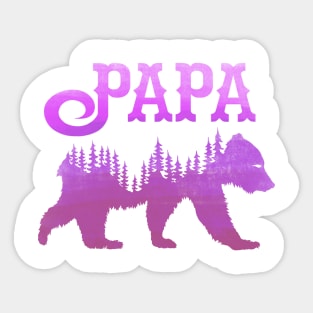 Papa Bear (Pink) Sticker